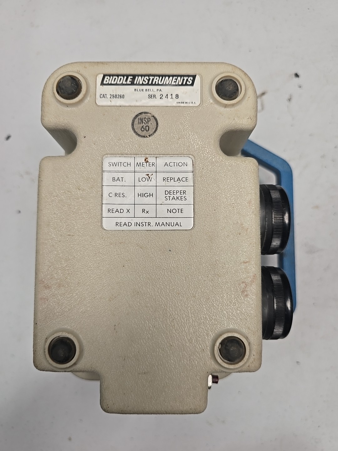 Biddle/Megger 250260 ground resistance tester