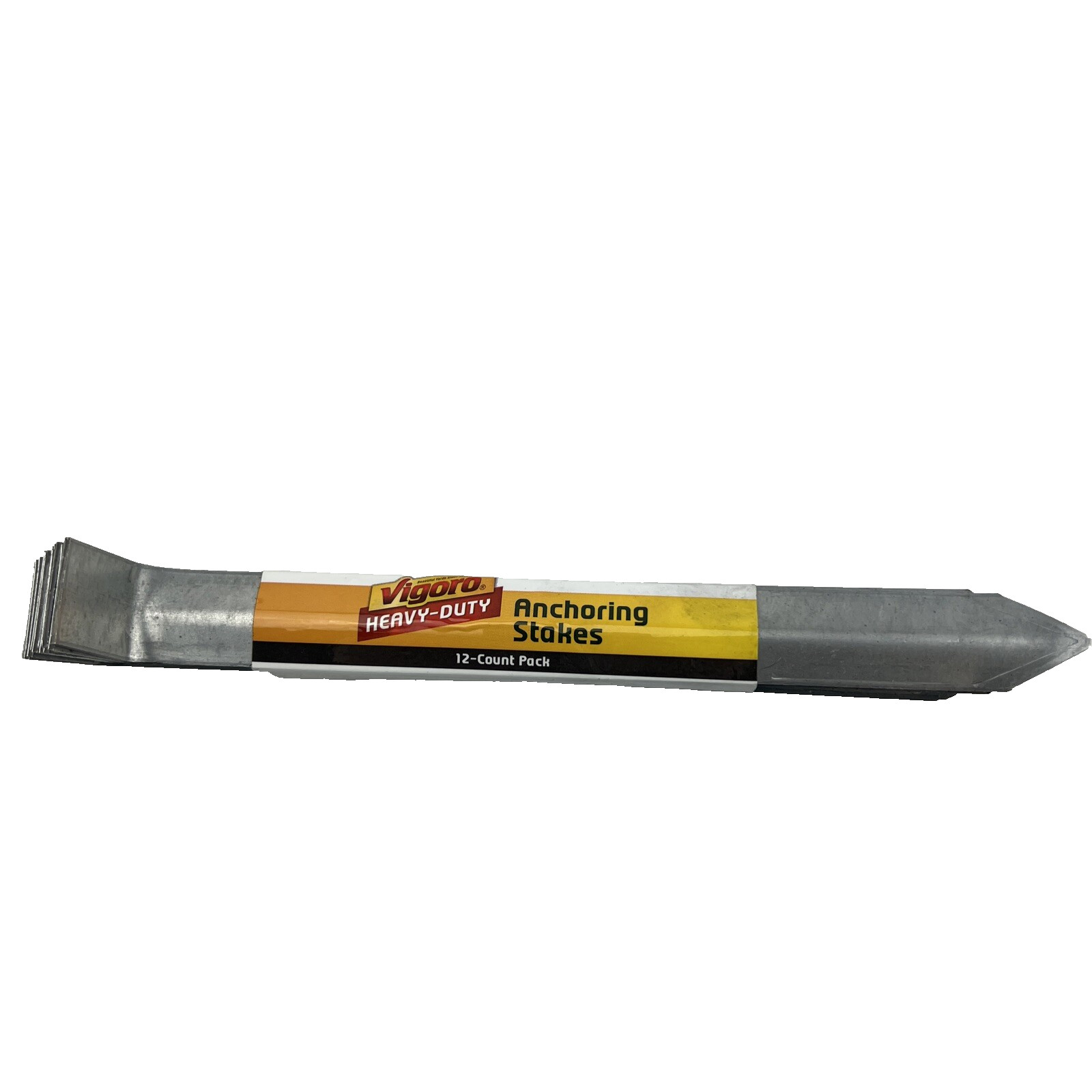 Vigoro 10 " Anchoring Garden Landscaping Stakes Metal (12-Pk)