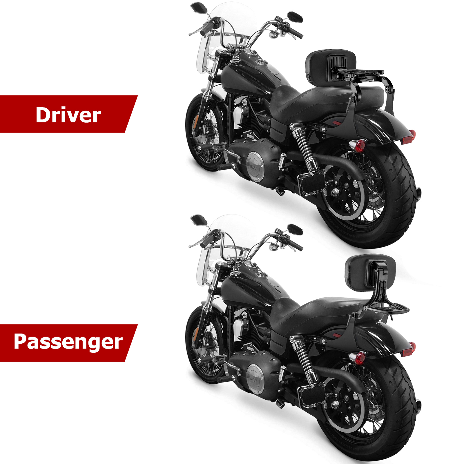 Multi-Purpose Backrest Sissy Bar For Harley Dyna Super Glide FXD FXDB Low Rider