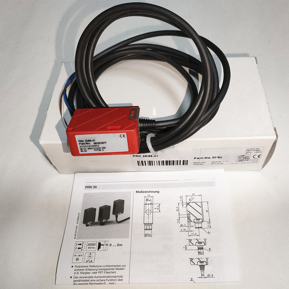 For LEUZE PRK 25 / 66.41 150-S12 Reflective Photoelectric Sensor