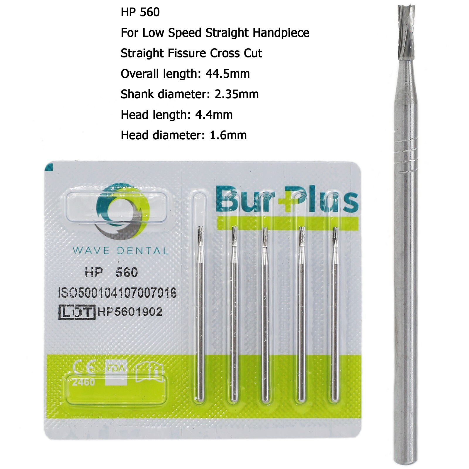 Wave Dental Carbide Burs Round HP Surgical Burs For Straight Handpiece HP 8 557