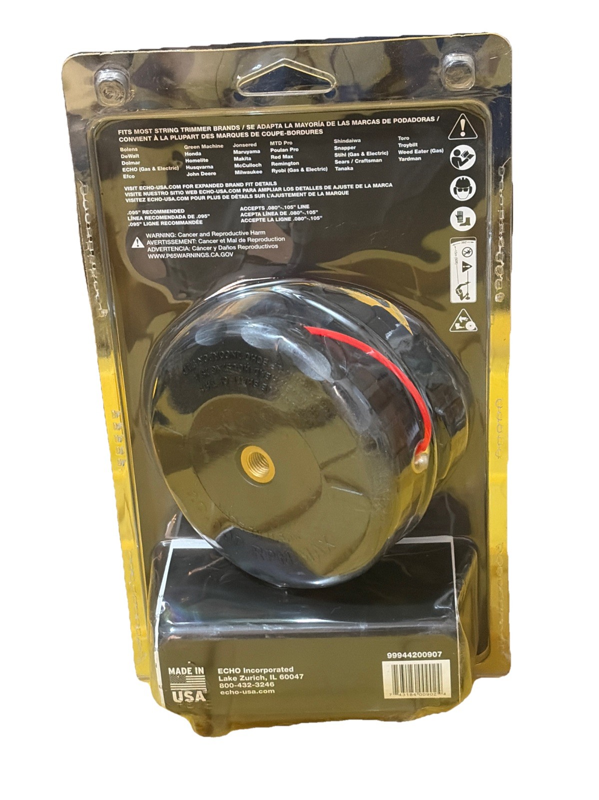 ECHO Speed Feed 400 Trimmer Head Bump Feed Fits Most Brands Accepts .080-.105