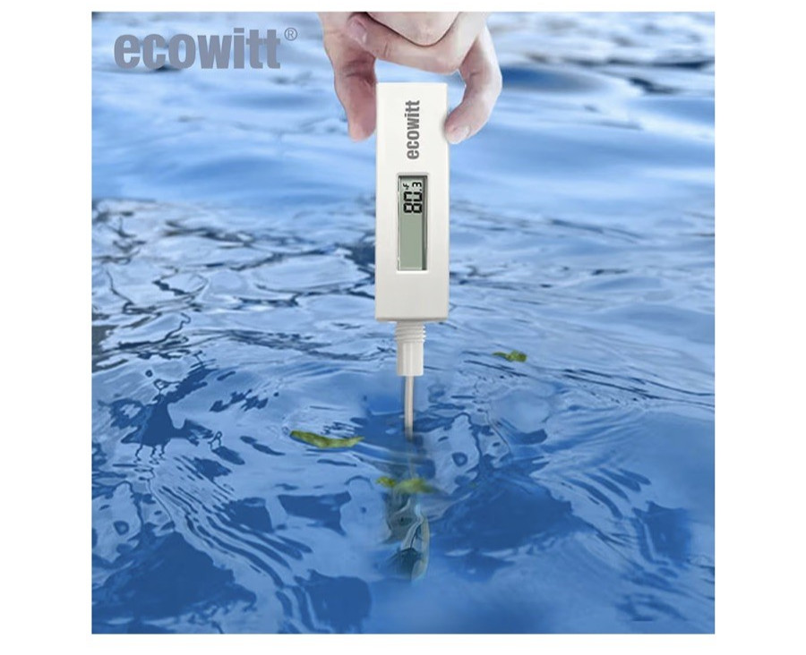 Digital Pool Thermometer with LCD Display, Waterproof Water Temperature Sensor