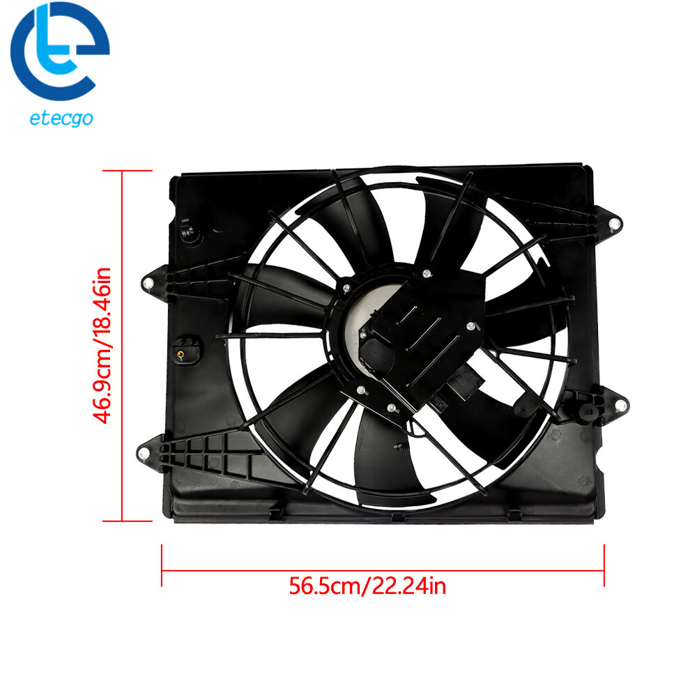 Radiator Cooling Fan Assembly For 2016-2021 Civic 2.0L 190155BAA01 190305BAA01