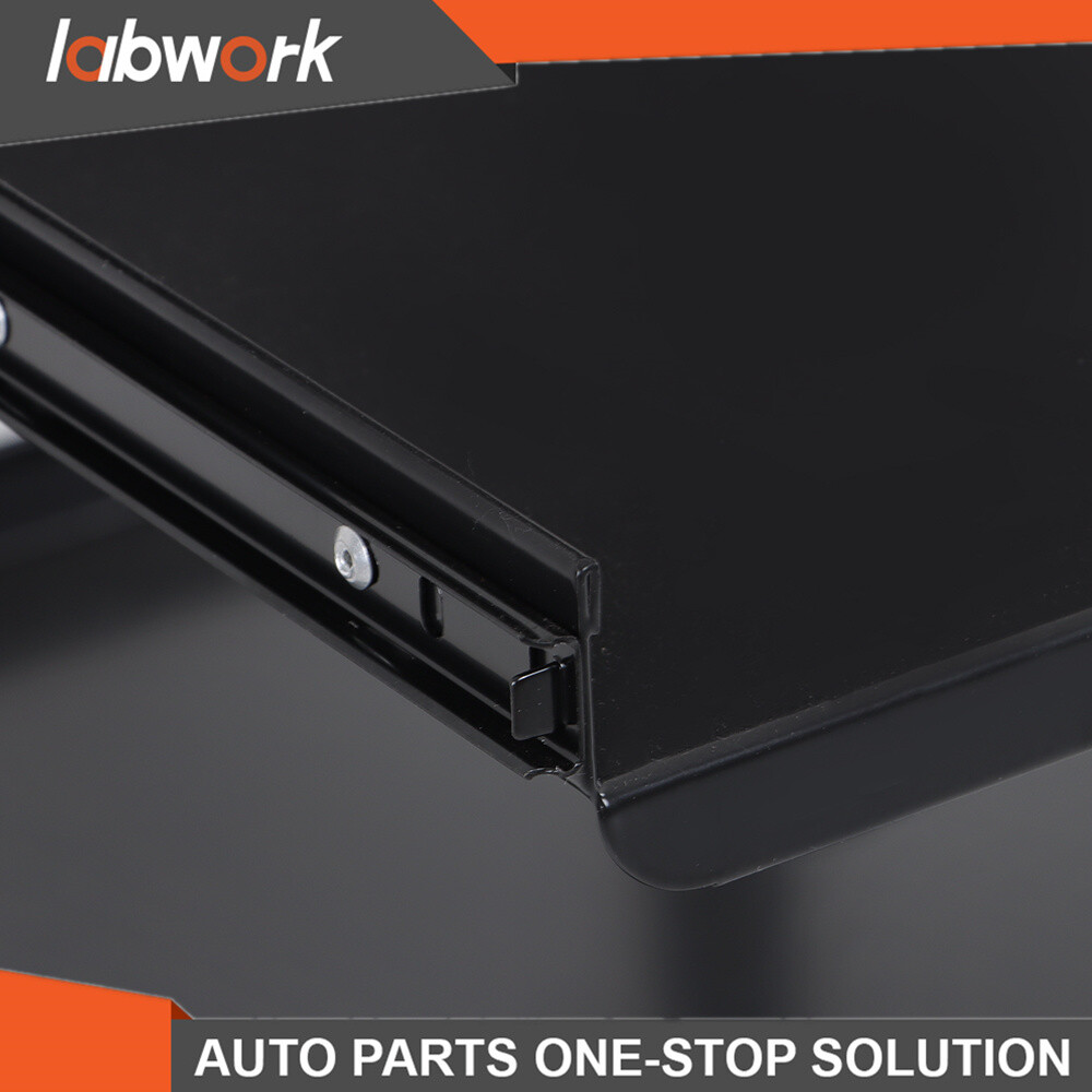 Labwork 3-Shelf Mobile Workstation Cart AV Cart Aluminum Shelf Office Desk