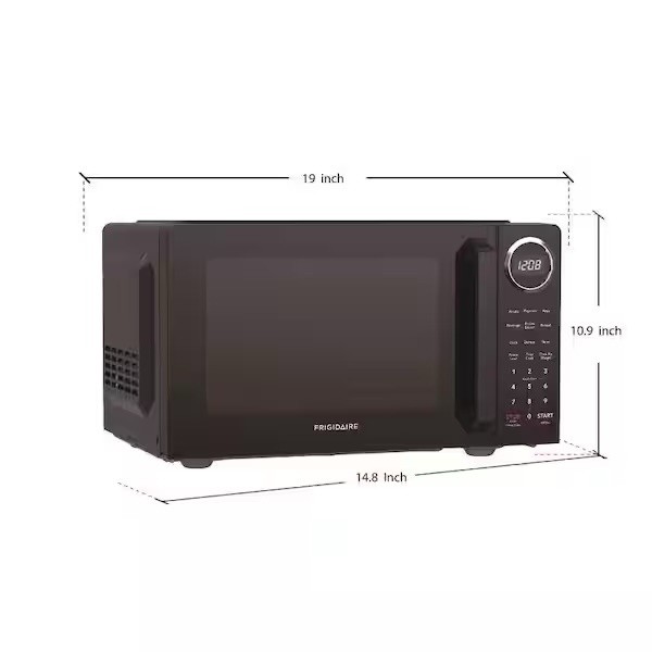 19 In. 0.9 Cu. Ft. MICROWAVE (BLACK DOOR)