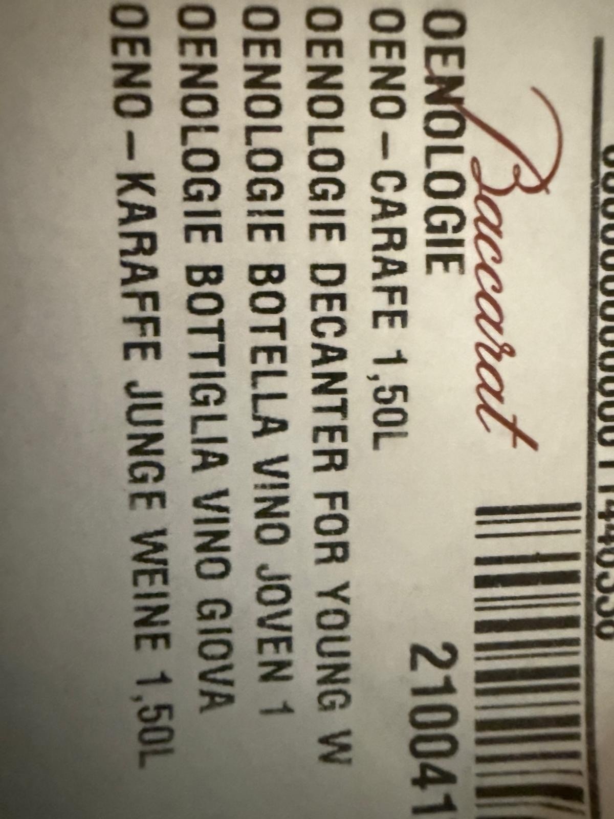 BACCARAT OENOLOGIE Crystal DECANTER STOPPER Brand New In Box