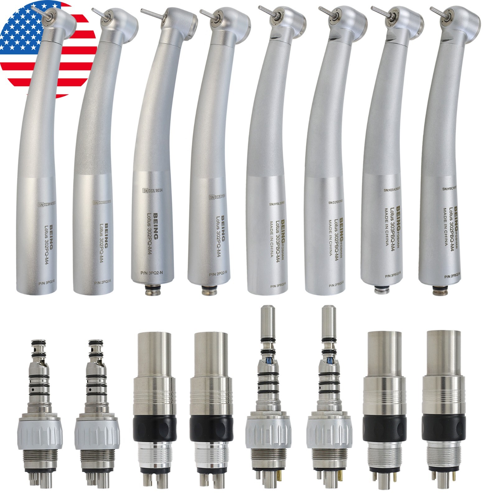 BEING Dental High Speed Fiber Optic LED Handpiece For KaVo MULTIflex NSK Coupler