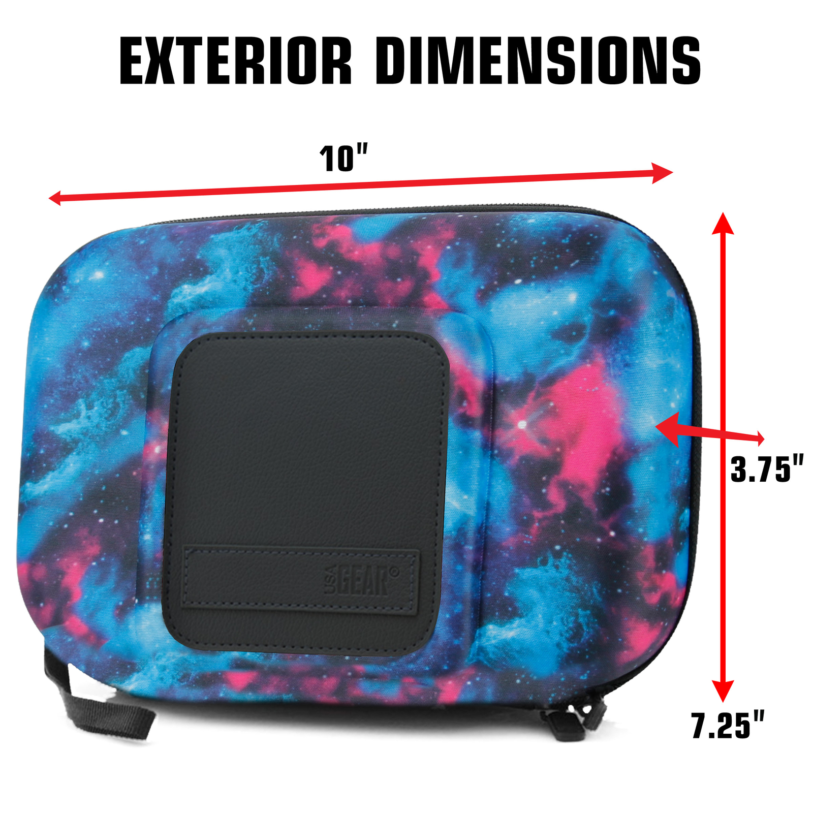 USA GEAR Hard Shell 11 Electronics Carrying Case - Galaxy