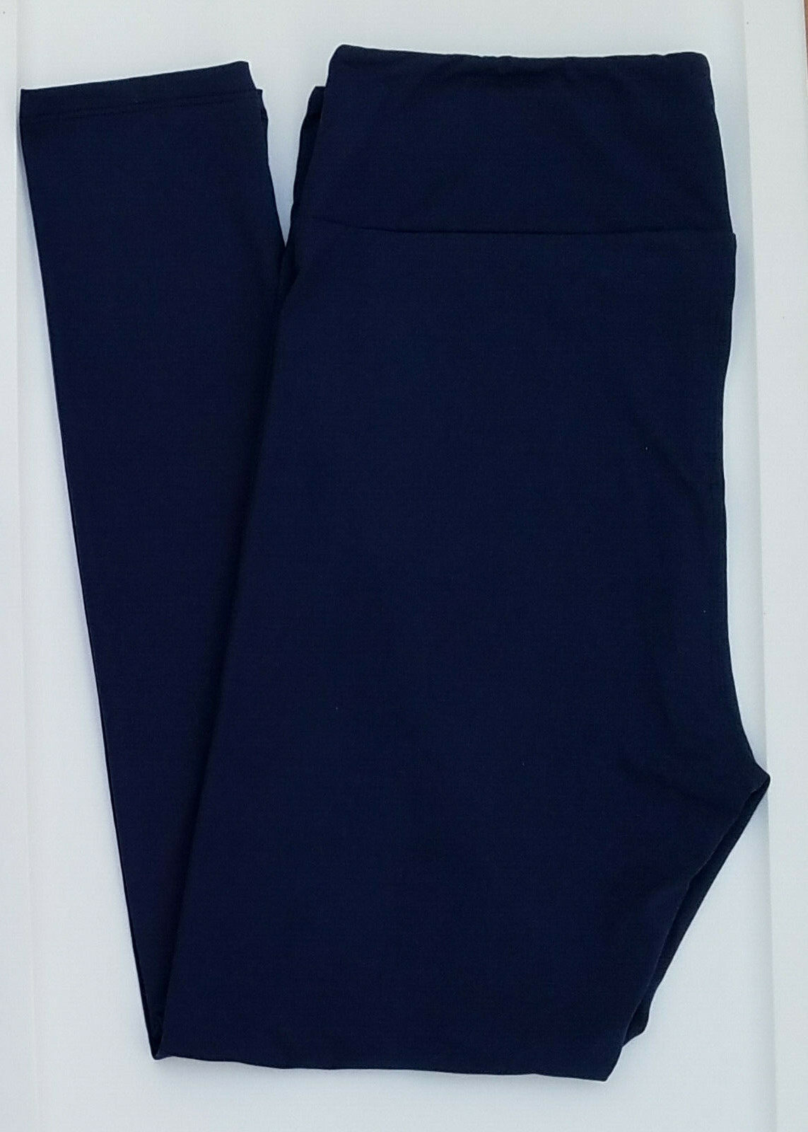 TC LuLaRoe Tall & Curvy Leggings Versatile Solid Dark Navy Blue Free Shipping 01
