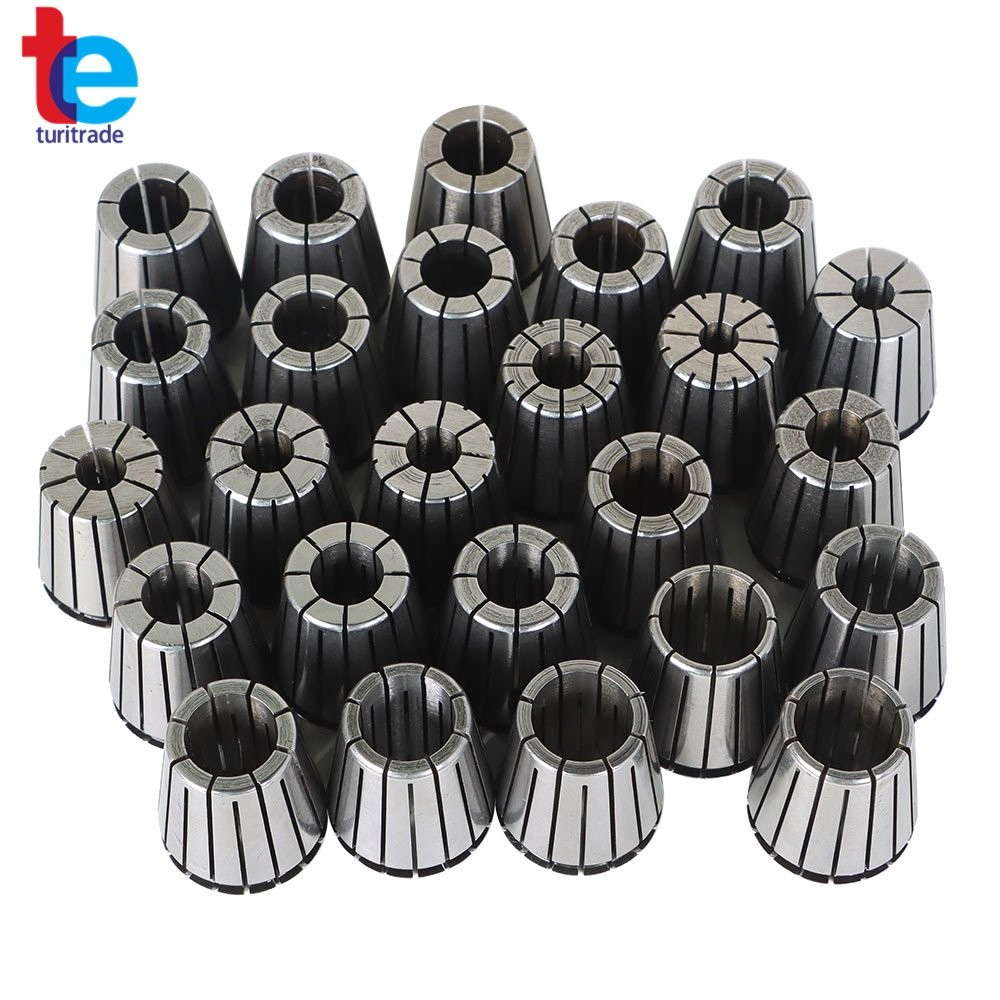 25 Pack Collet Set ER32 Collet Chuck 1/16 inch-3/4 inch Holder Spring Collet Set