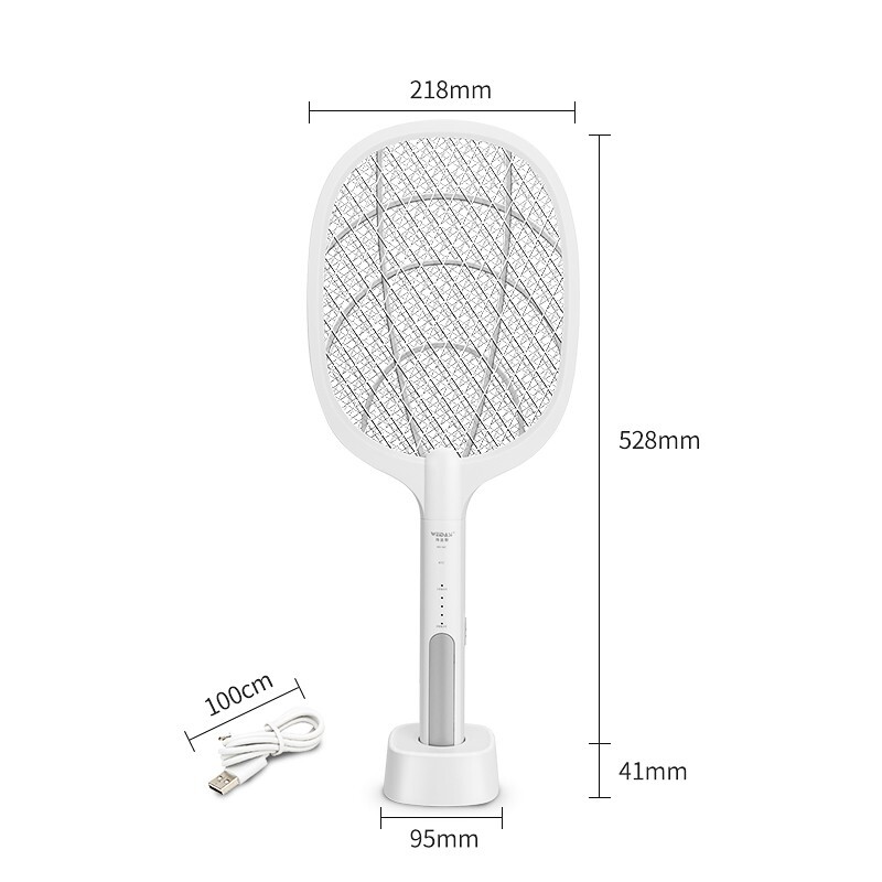 2-in-1 Electronic Mosquito Fly Bug Swatter Insect Killer Zapper Light Trap Lamp