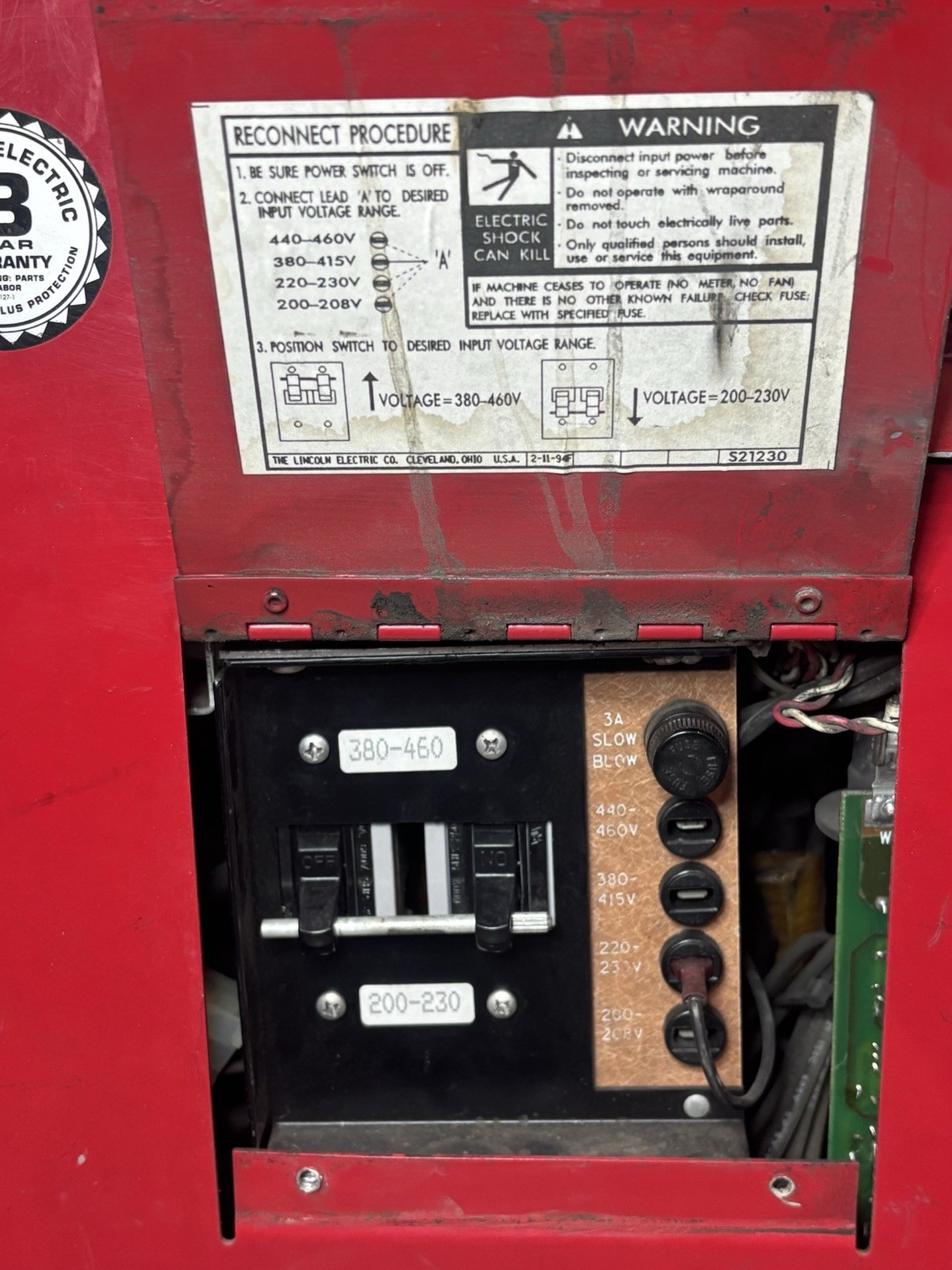 Lincoln Electric Invertec V300-PRO Multi-Process Stick Welder 220V- Parts/Repair