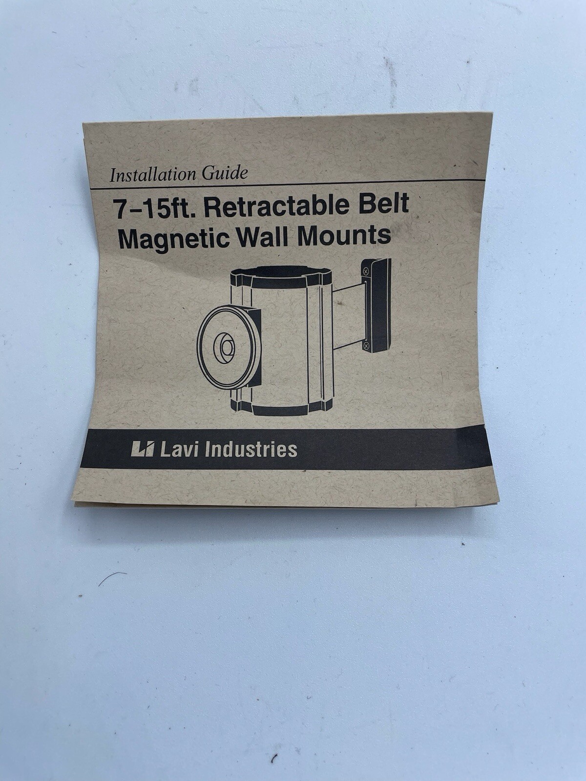 Beltrac Magnetic Retractable Belt, Black/Yellow Crowd Control Barrier 7 - 15 Ft