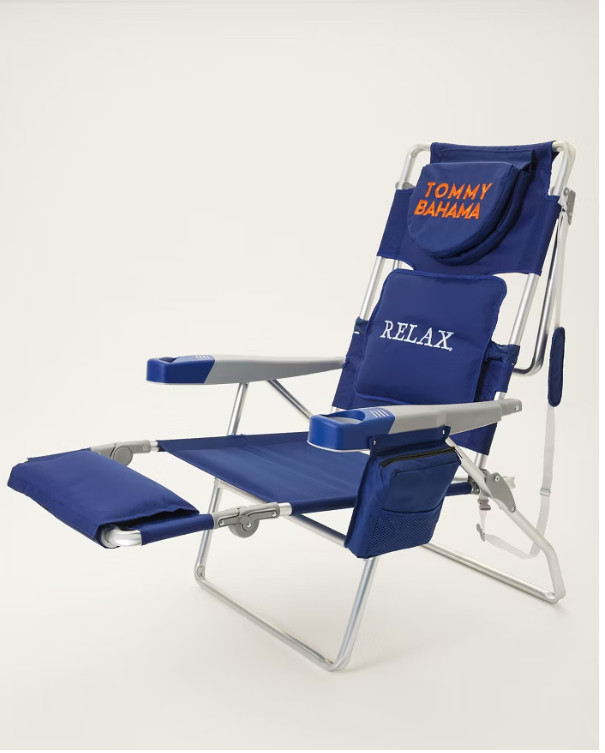 SALE DEAL 🔥 Tommy Bahama Read-Through Premium Beach Lounger Color Navy