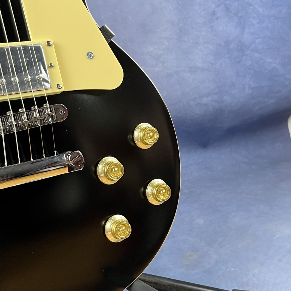 Matte Black Standard Electric Guitar ABR bridge chrome hardware free shipping