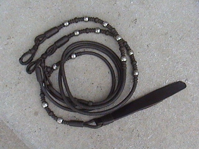 BUTTER SOFT VINTAGE KANGAROO SILVER SHOW ROMEL ROMAL REINS BRIDLE HEADSTALL