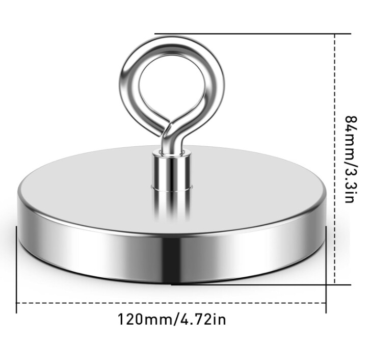 Large Fishing Magnets strong Neodymium super Rare Earth Magnet hooks 150-1600Lbs