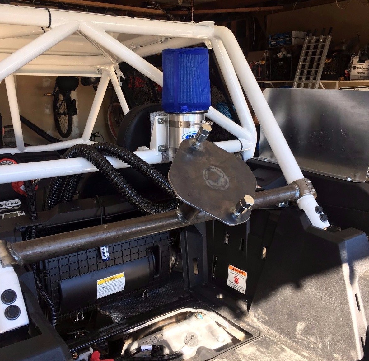 4 Steel tube clamps bolt on 1.25" 1 1/4" roll cage mounts lightbar tire mount