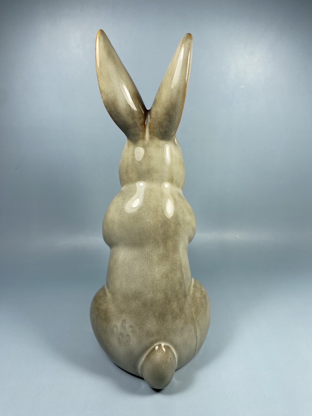 Ceramic Glazed Bunny Rabbit Figurine (#2) Easter or Spring Decor ~ 9 in.
