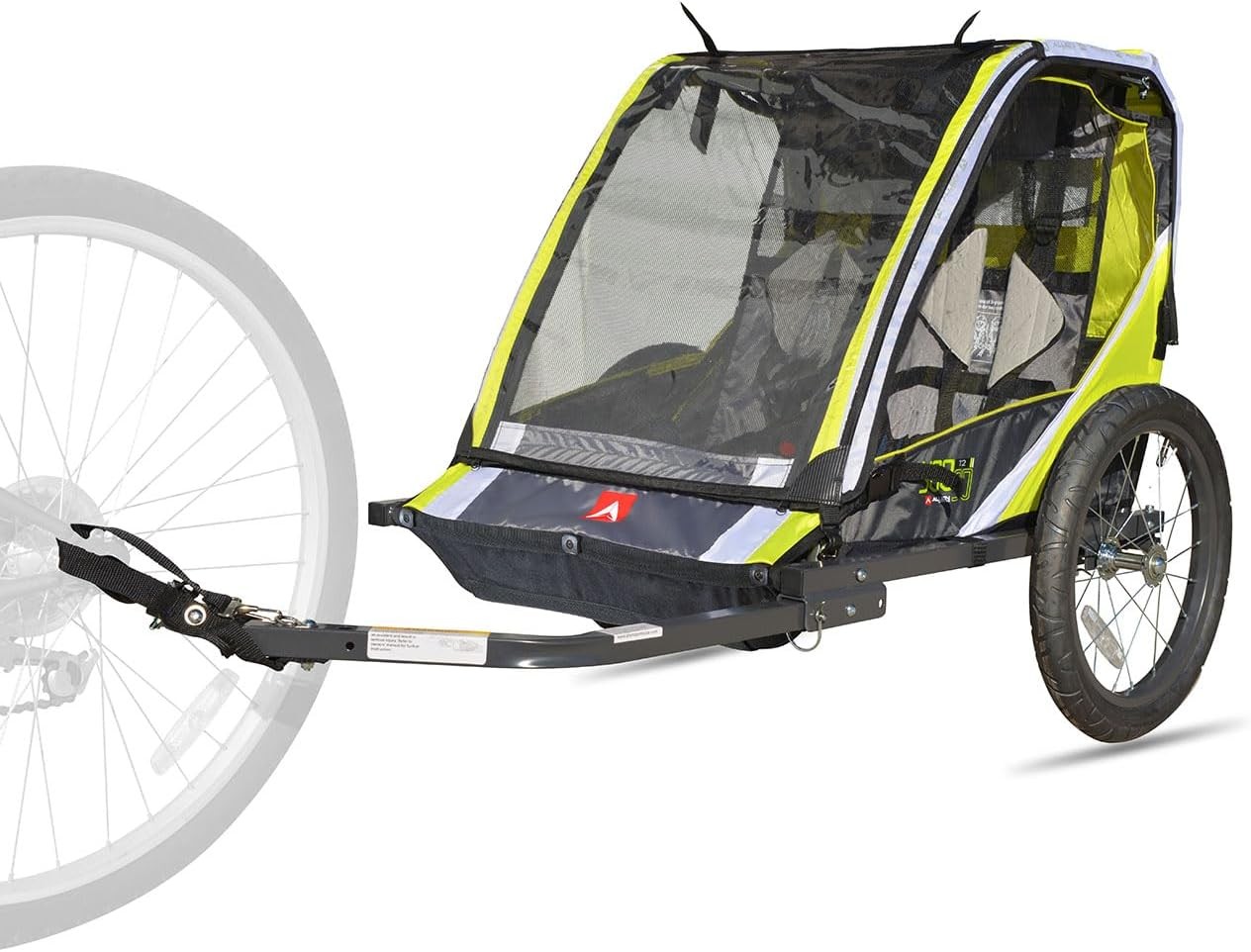 Allen Sports Deluxe Steel Child Trailer - Green (Open Box)