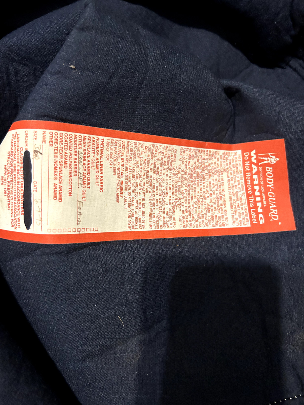 Vintage Body Guard Coat/ Pants/ Boots - Fireman Firefighter Jacket/ Pants/ Boots