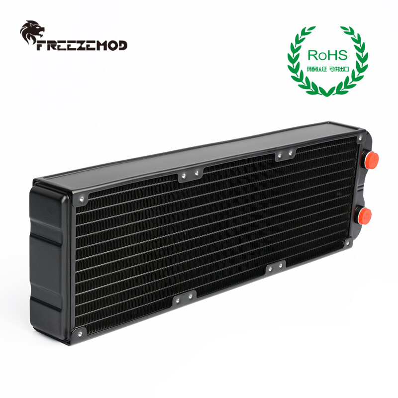 FreezeMod G1/4" 360mm Aluminum Radiator PC Computer Water Cooling 45mm Thick