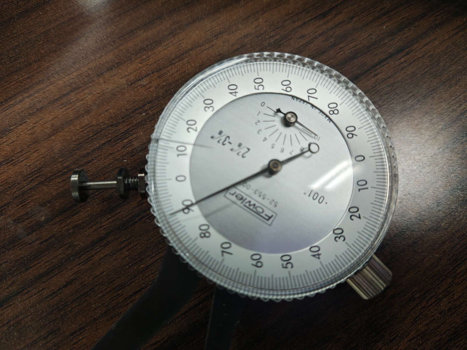 Fowler 52‑553‑007 Internal Dial Caliper Gage, 2.875-3.875" 0.001" Graduations