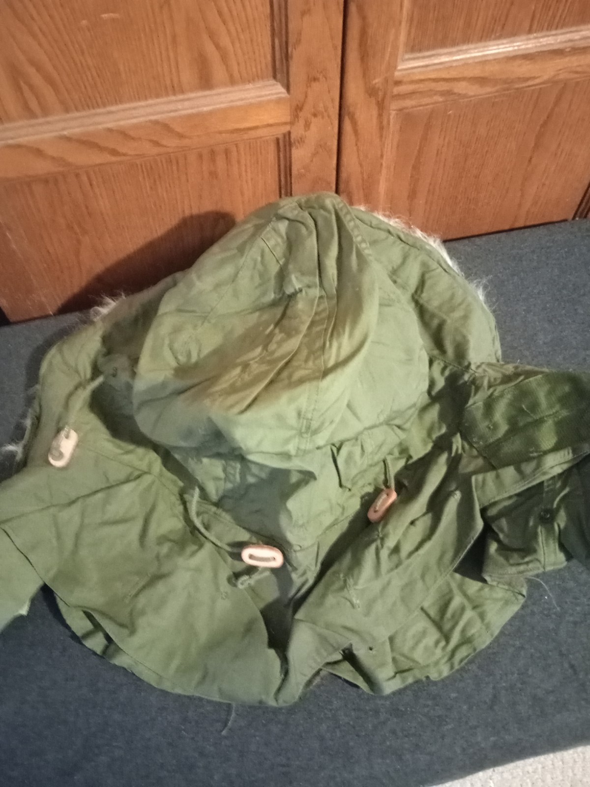 NOS USGI military extreme cold M1965 M65 fishtail parka field jacket fur hood