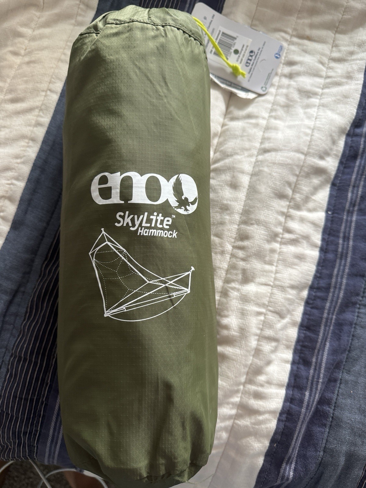ENO SkyLite Hammock Portable Hammock Bug Net SLT136 Color Evergreen - NEW