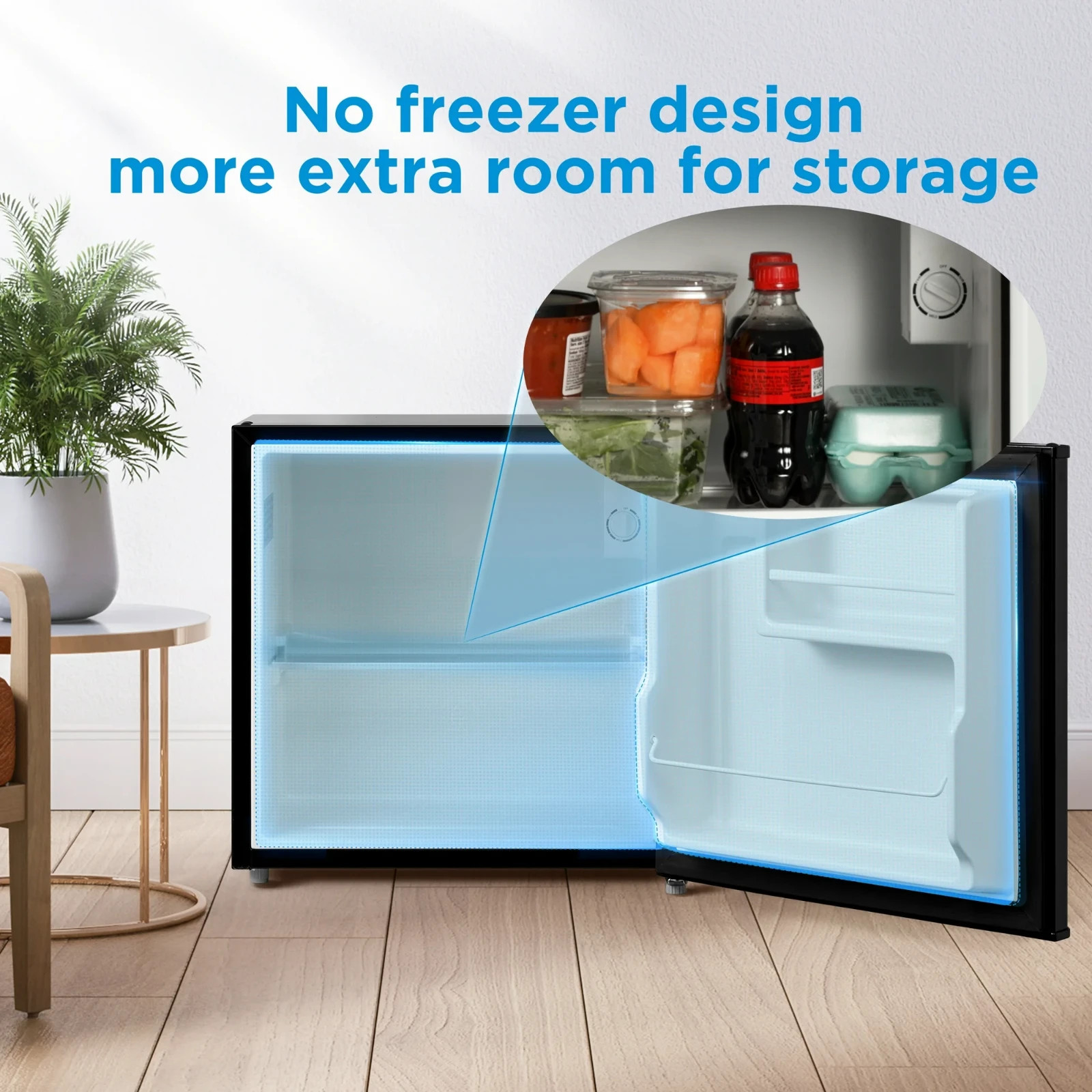 Mainstays 1.7 Cu. ft Single Door Mini Refrigerator Stainless Steel Look OPEN BOX