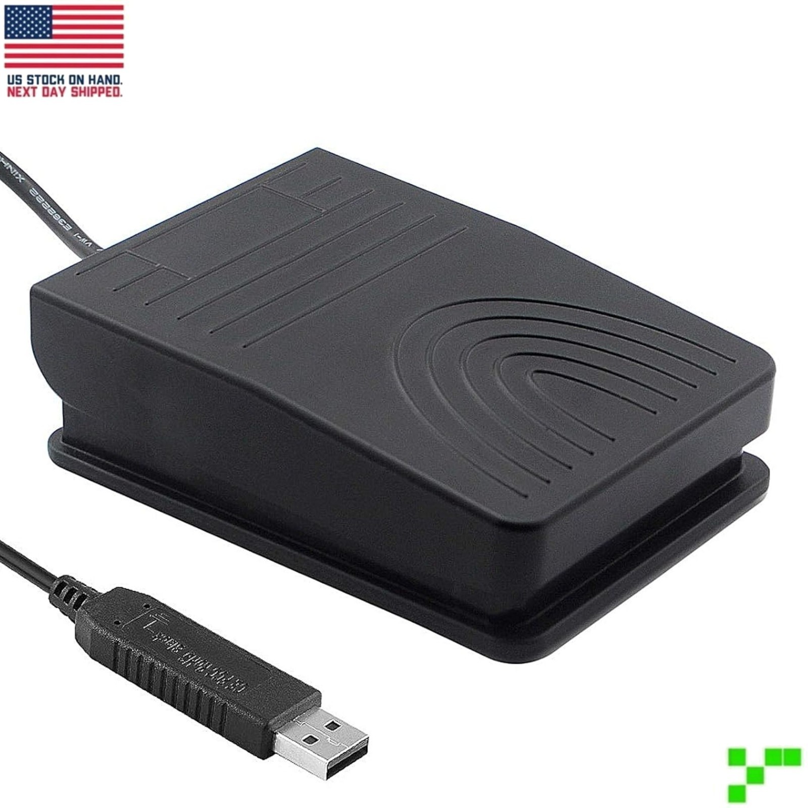 USB Foot Switch Pedal Control for PC Hands-Free Programmable Gaming Push-To-Talk