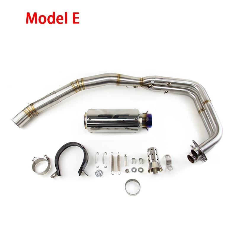 Full System Exhaust Muffler Header Pipe For Kawasaki Z400 Ninja 400 2017-2024