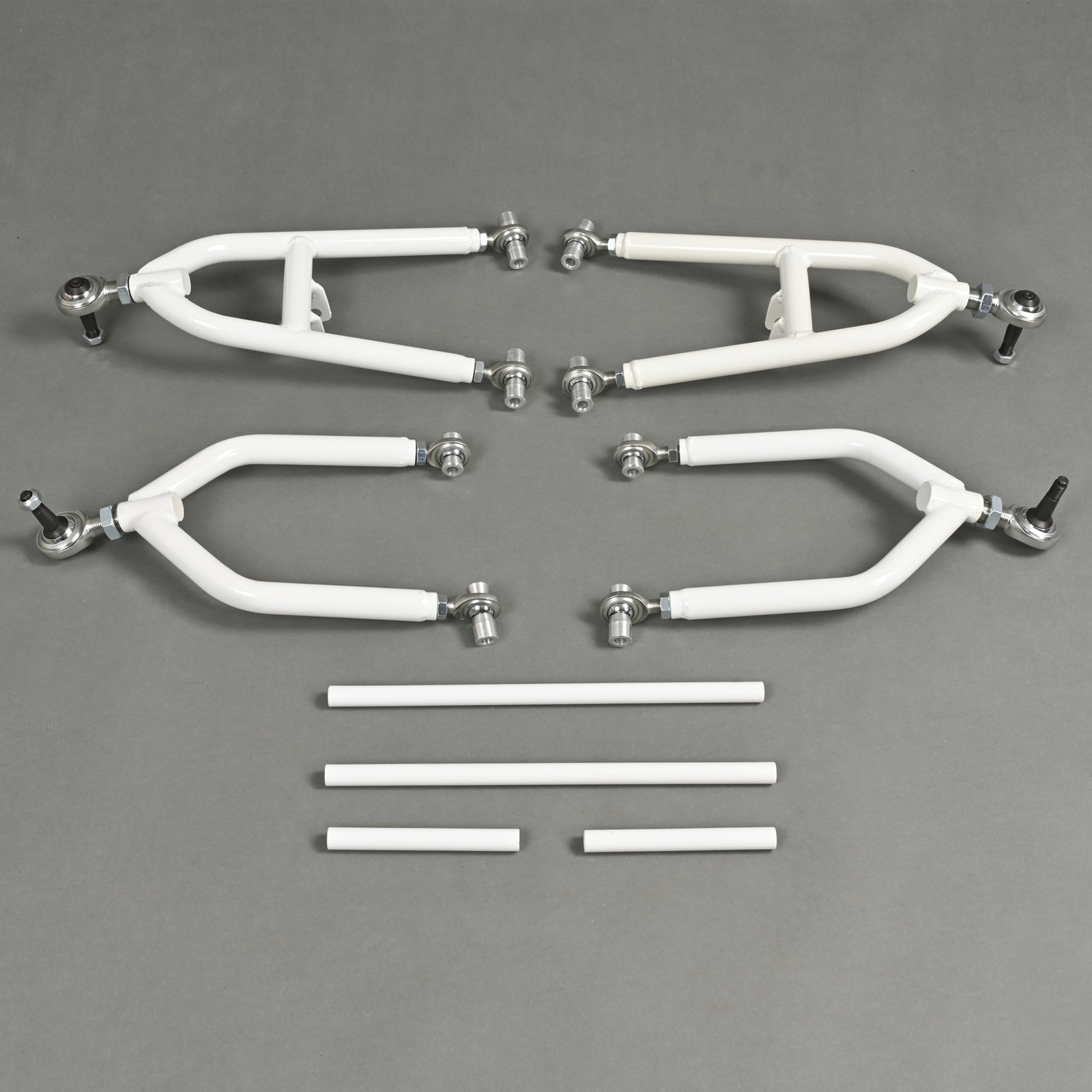 Front Control A-Arms +2+1 For Yamaha Banshee 350 YFZ 350 1987-2006 White+Silvery