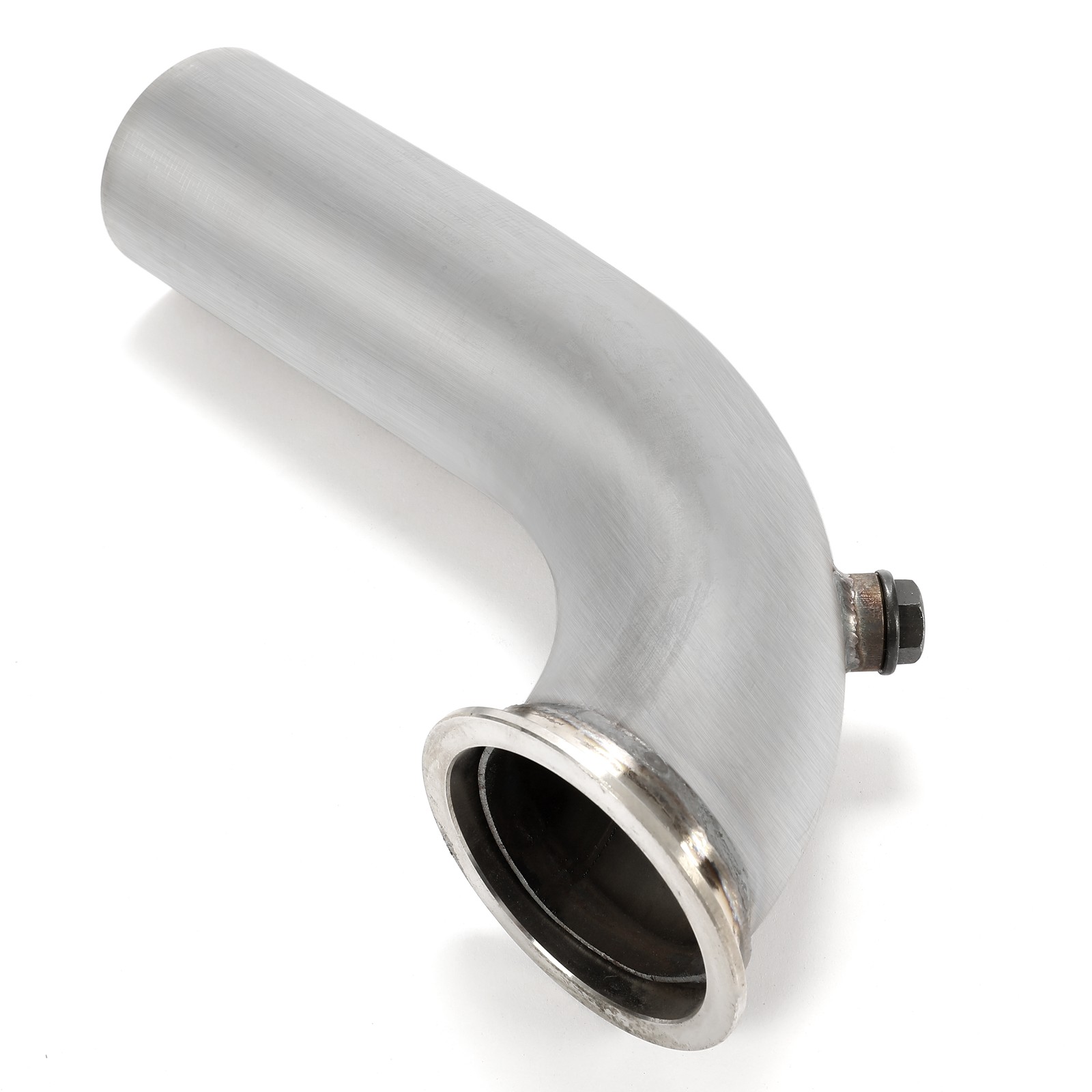 3" V-Band Adapter Down Pipe 90 Degree For Turbo HY35 HE351 409 Stainless Steel