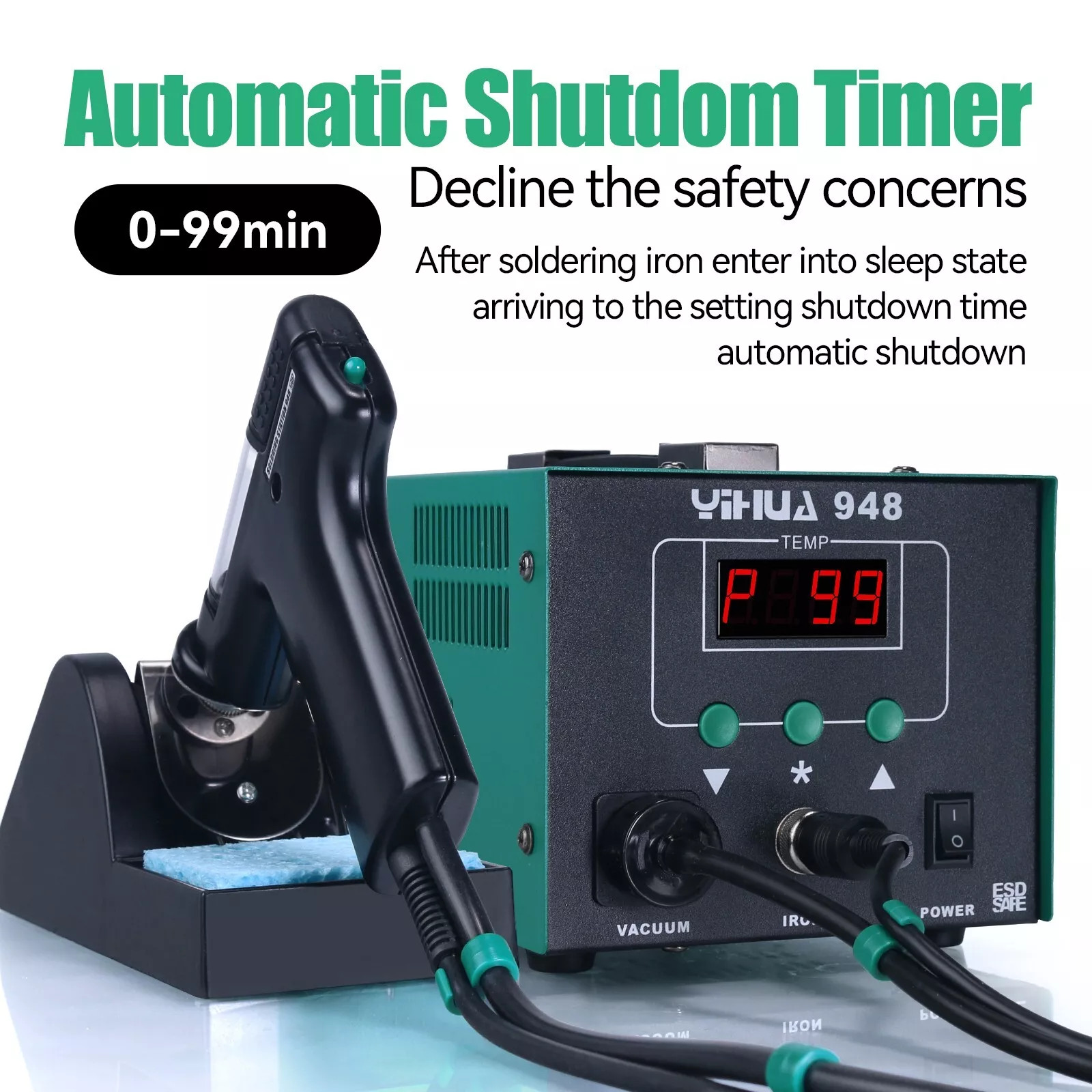 90W YIHUA 948 Desoldering Station Suction Tin Gun Kit Soldering Iron Station