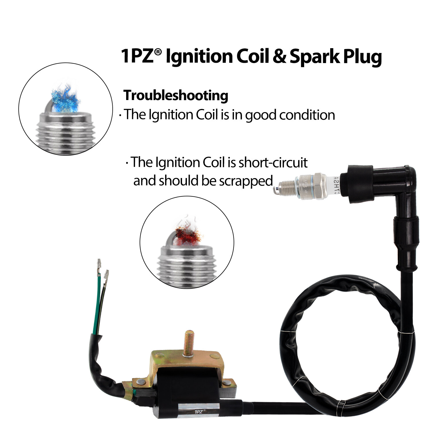 50cc-110cc CDI Wire Harness Stator Assembly Wiring Kit Chinese ATV Electric Quad
