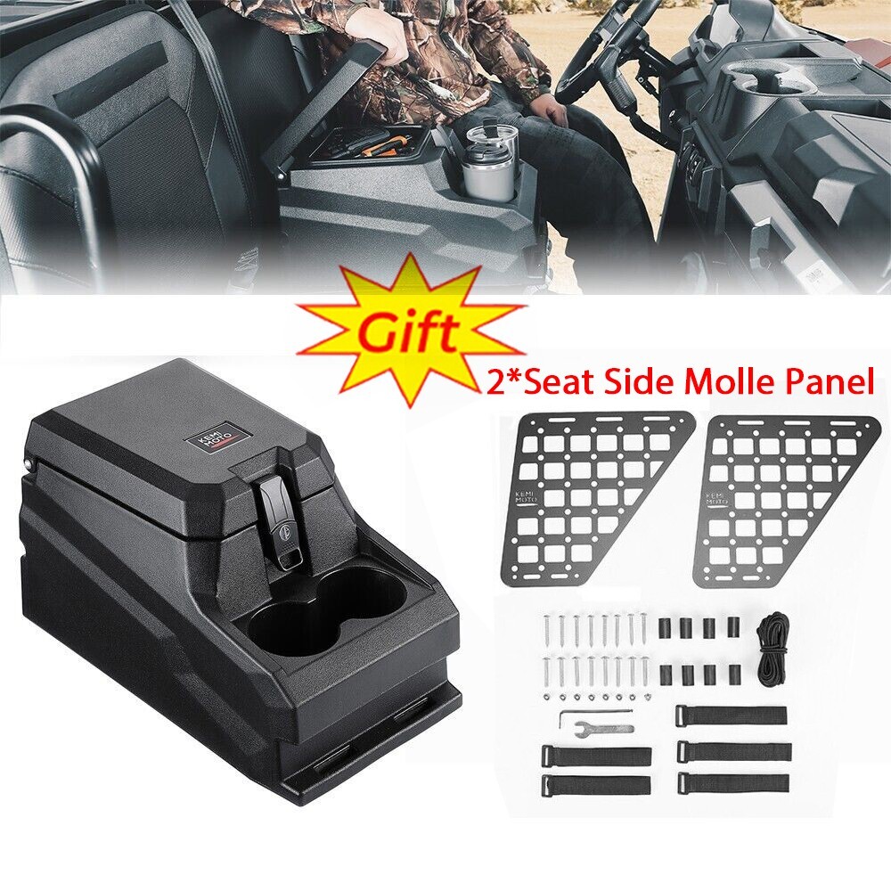 For Polaris Ranger XP 1000/ Crew XP 1000 Bench Seat Center Console Armrest Box
