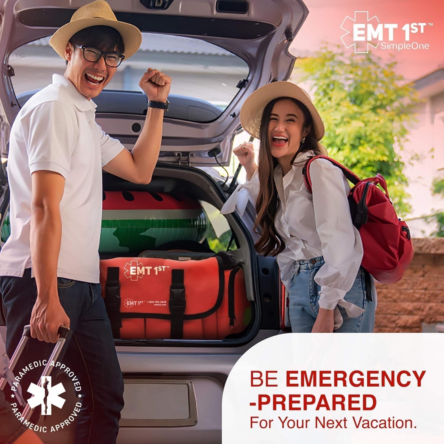 EMT 1st Emergency Responder First Aid Kit | Medical Trauma Bag for Disaster Prep
