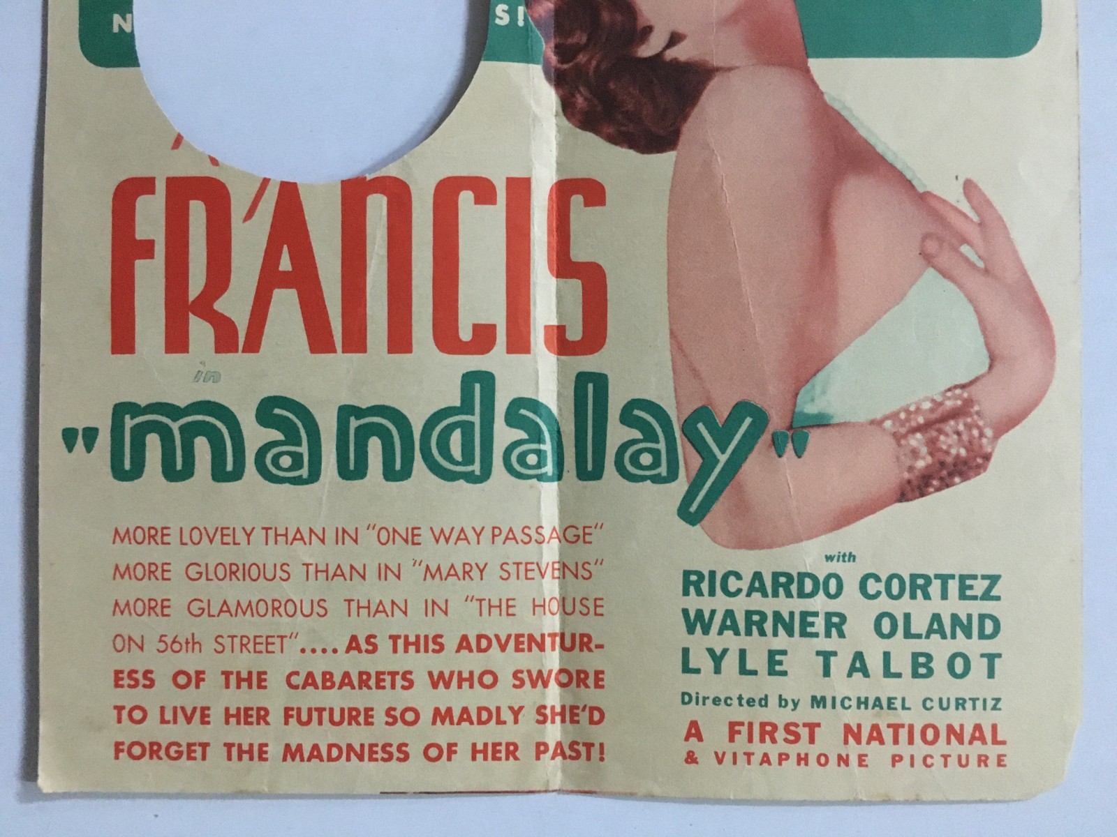 1934 Original Hollywood Movie Herald MANDALAY. Kay Francis, Ricardo Cortez