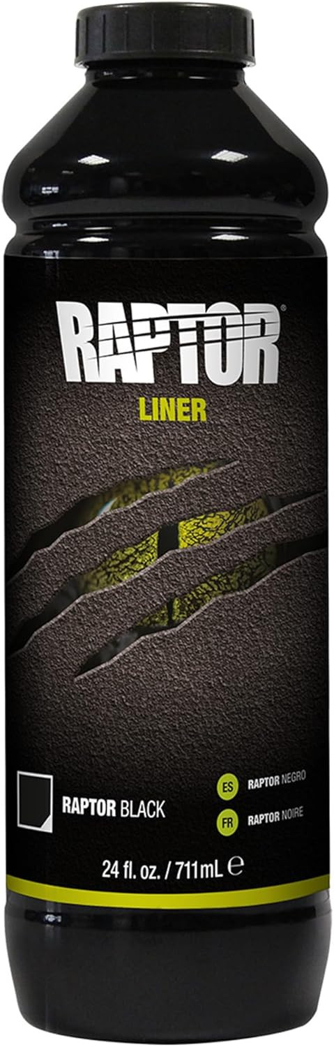 U-POL Raptor Black Urethane Spray-On Truck Bed Liner Spray Gun, 4 Liters