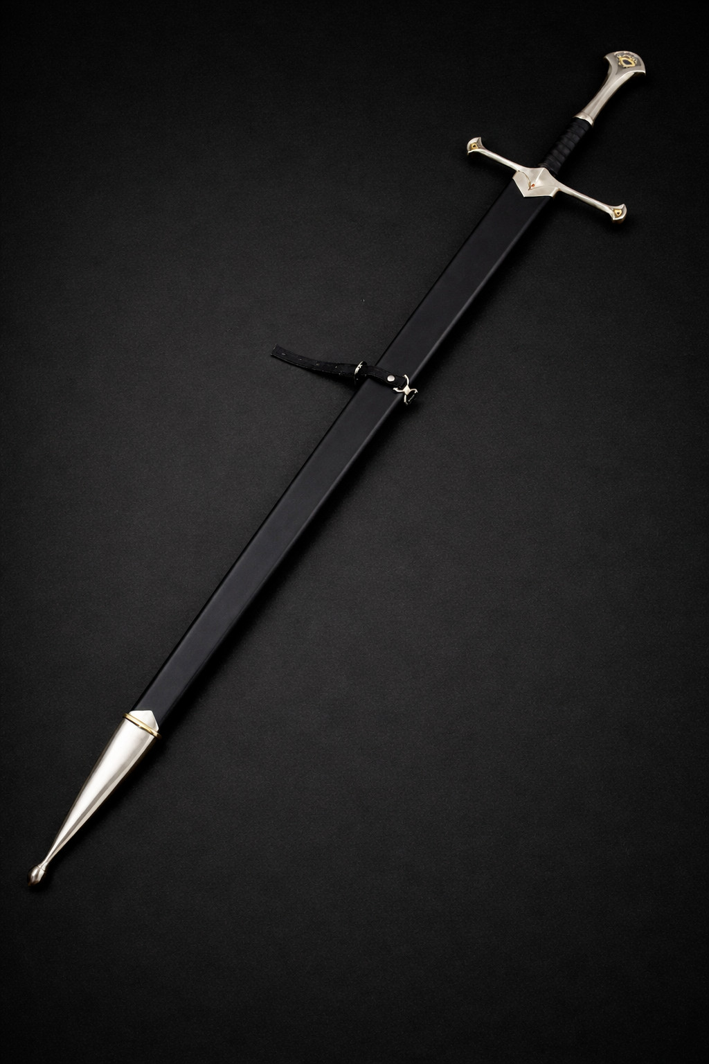 King Aragorn Anduril Narsil Sword with Scabbard, LOTR Sword