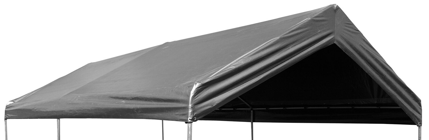 12x20 20x20 20x30 20x40 H. Duty 12 mil Valance Tarp (ONLY) Canopy Carport Silver