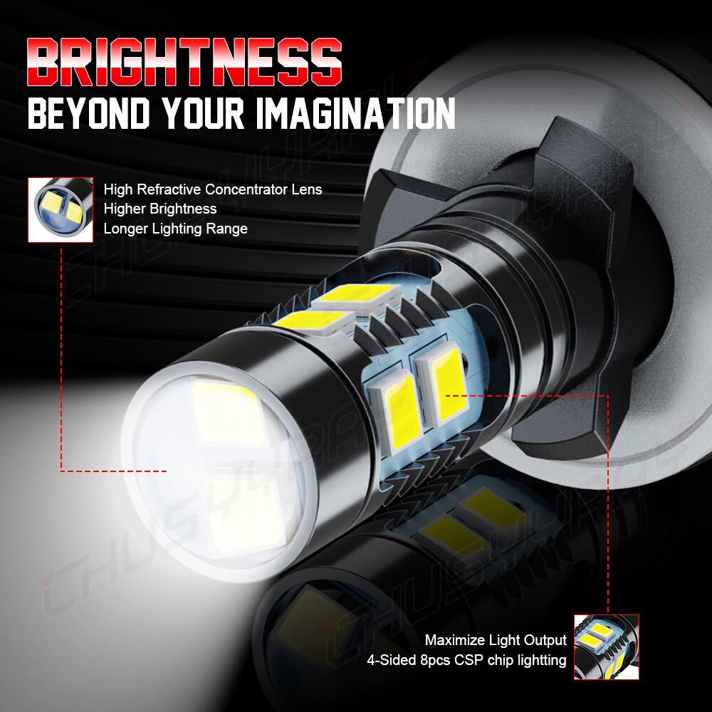 880 LED Headlight Bulbs High Low Beam 6000K For ARCTIC CAT 250 300 400 500 650