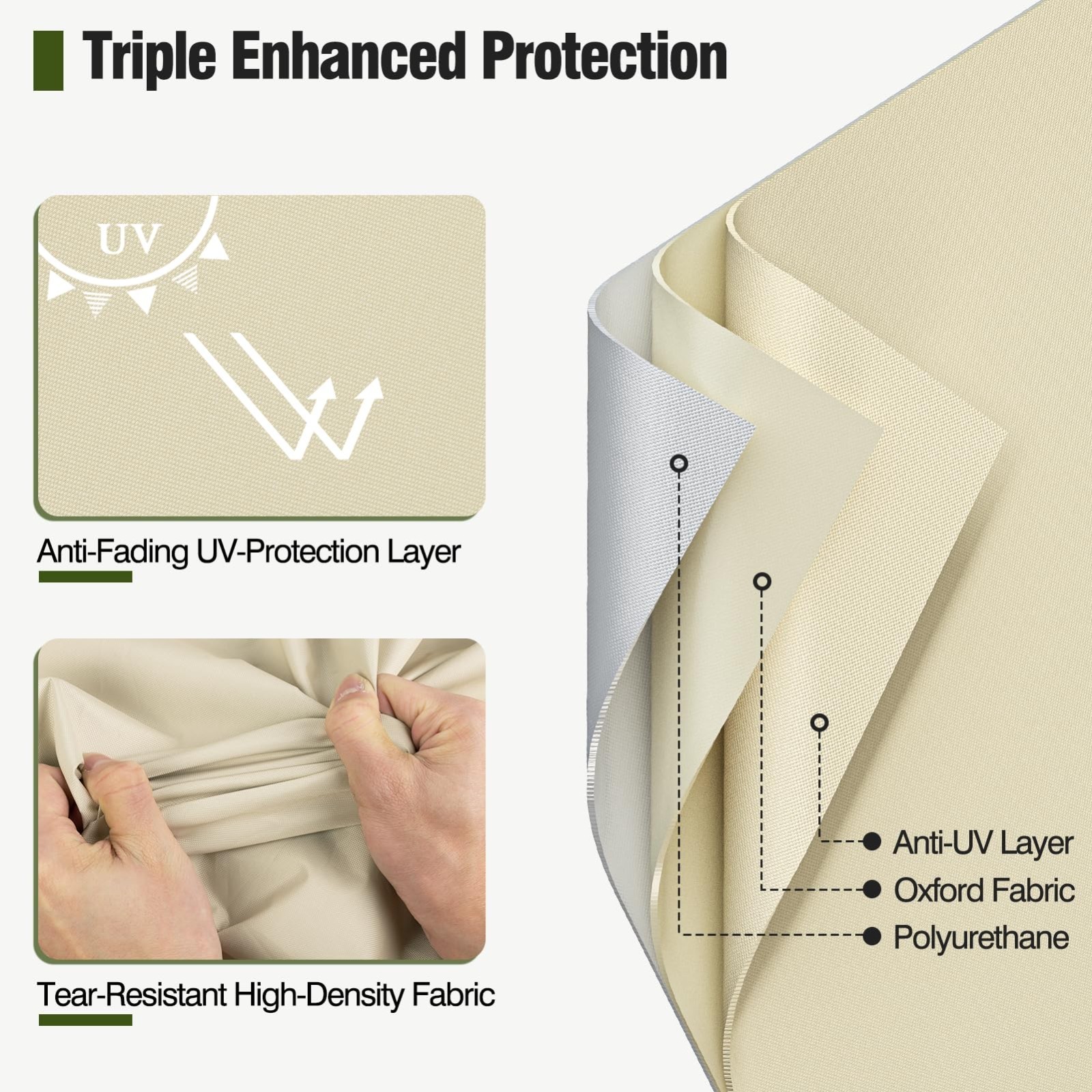 Patio Sofa Cover Heavy Duty Outdoor Furniture Chair Protector 33\"x40\"x35\" NEW