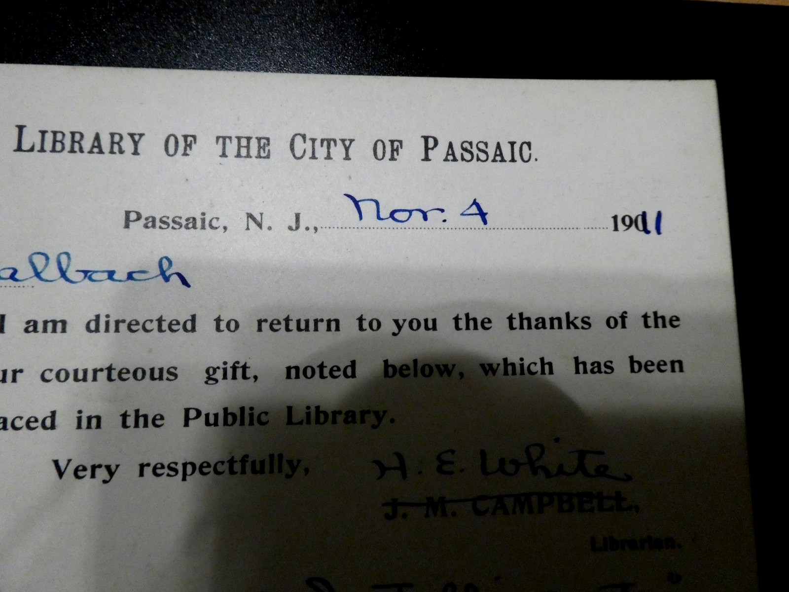 Cupid Intelligent Julia Anna Nenninger Balbach Correspondence letters