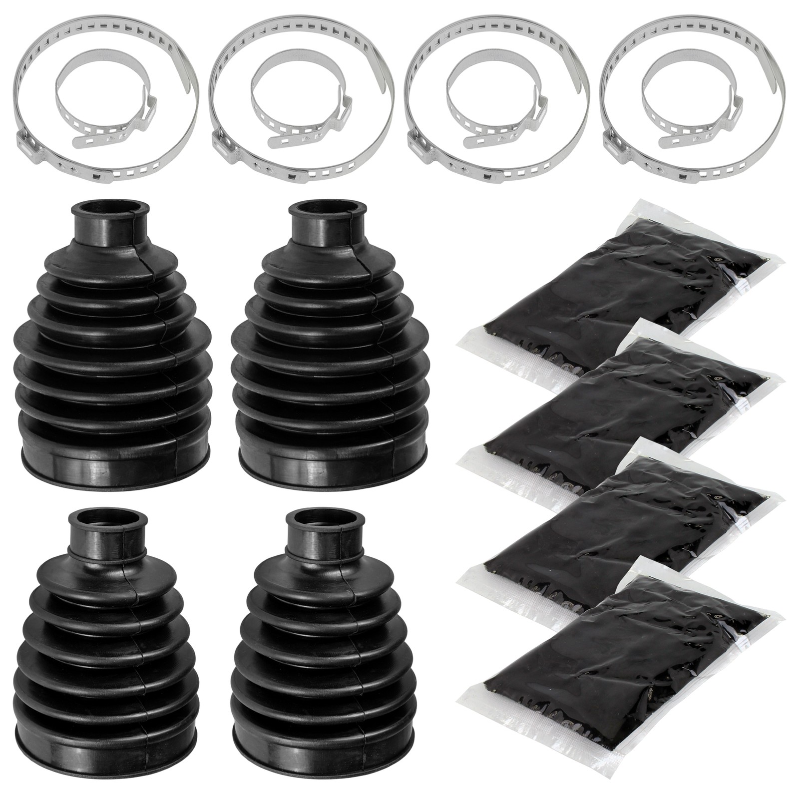 Front Outer & Inner CV Axle Boot For Honda Pioneer 700 SXS700M2 2017 2018-2022