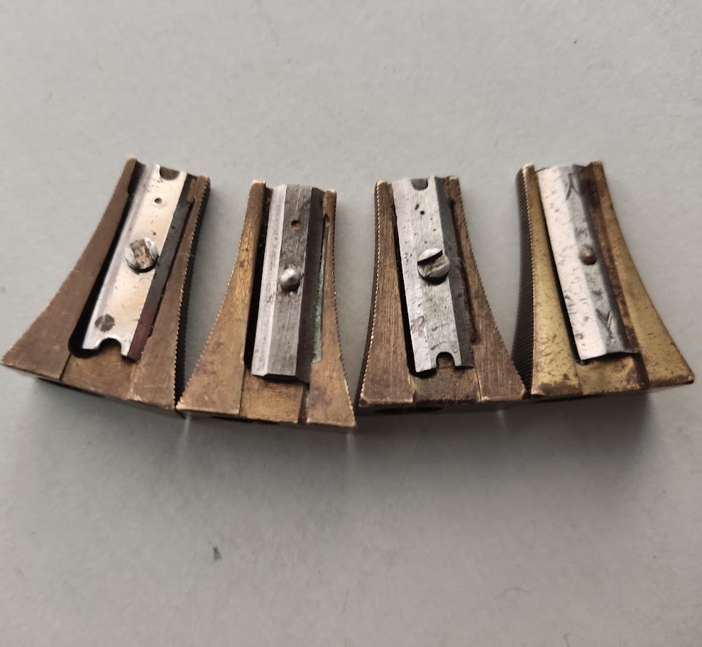 Lot of 4 Vintage German Pencil Sharpener A. W. Faber-Castell Janus Germany