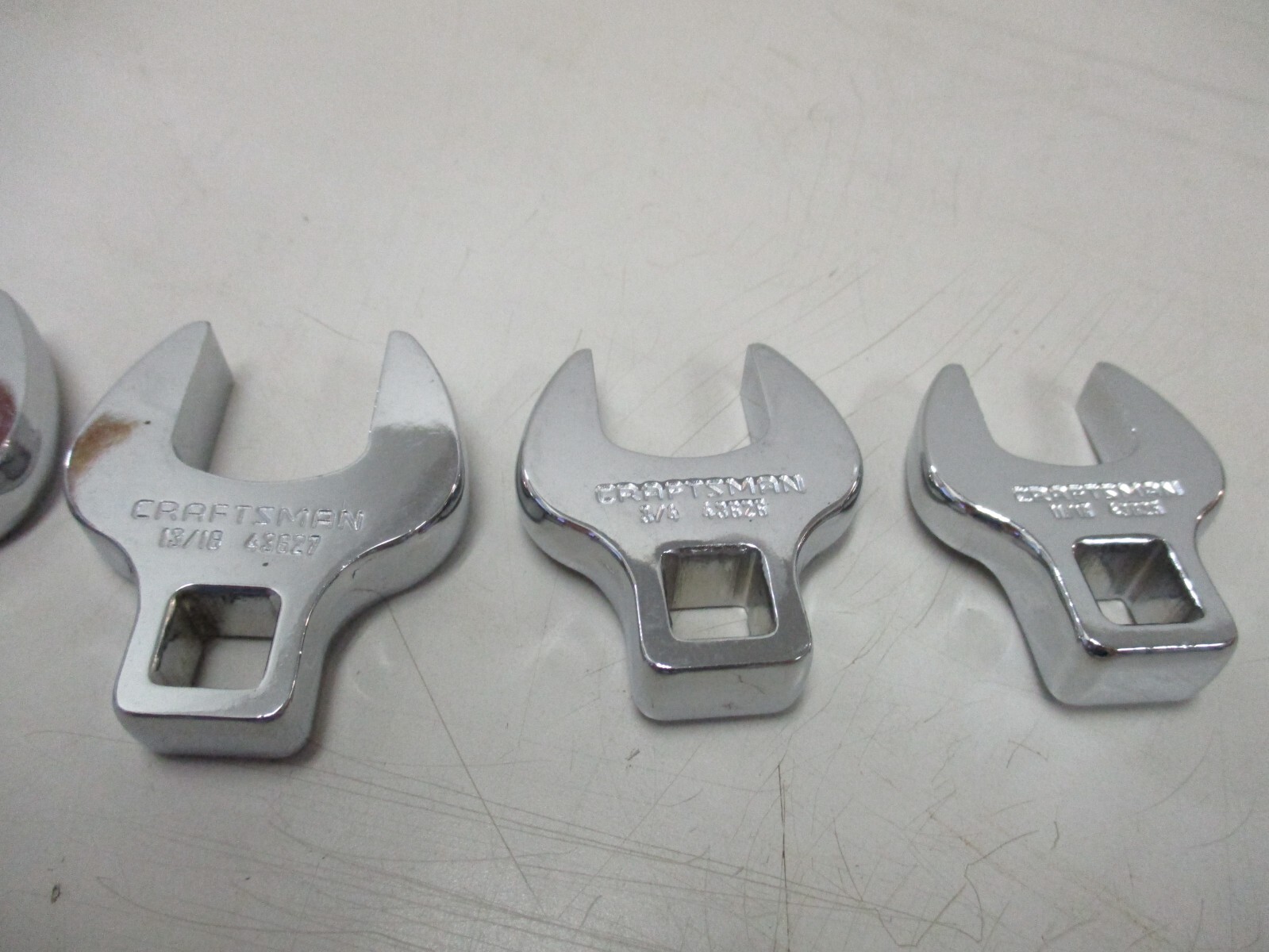 Craftsman 10pc 3/8 Drive SAE Crowfoot Wrench Set 3/8 thru 1"