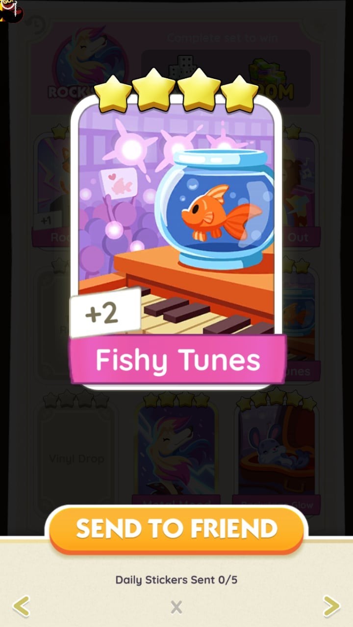Fish Tunes   - Stickers - 4⭐⭐⭐⭐ - ⚡️ Posh Pets Album ⚡️